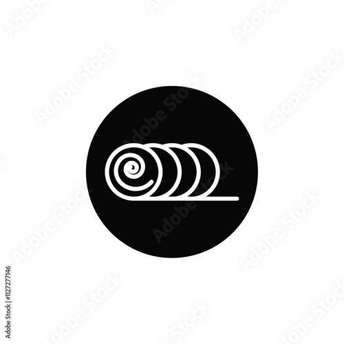 Bale icon Vector flat thin line illustration