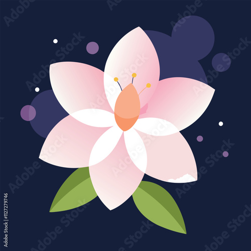 Beautiful sakura flowers isolated on white