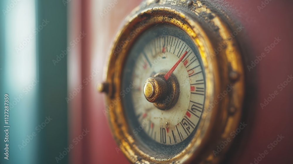 Close-up of an old-fashioned thermostat with a slightly worn dial being adjusted, the hand’s motion reflecting the effort to fine-tune the heating on a chilly day. Close-up of an old-fashioned thermostat with a slightly worn dial being adjusted, the hand’s motion reflecting the effort to fine-tune the heating on a chilly day.