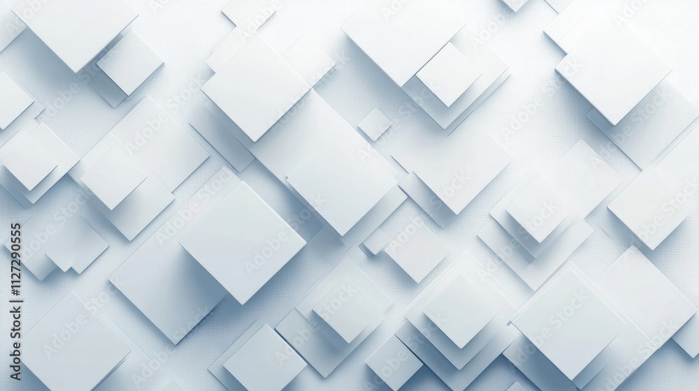 abstract 3d square white technology communication concept background. Random shifted white cube square boxes block background wallpaper banner with copy space. abstract 3d square white technology communication concept background. Random shifted white cube square boxes block background wallpaper banner with copy space.