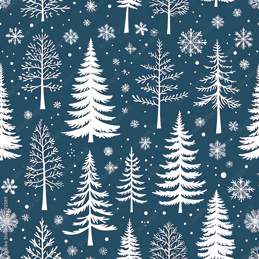 Obraz premium christmas trees background