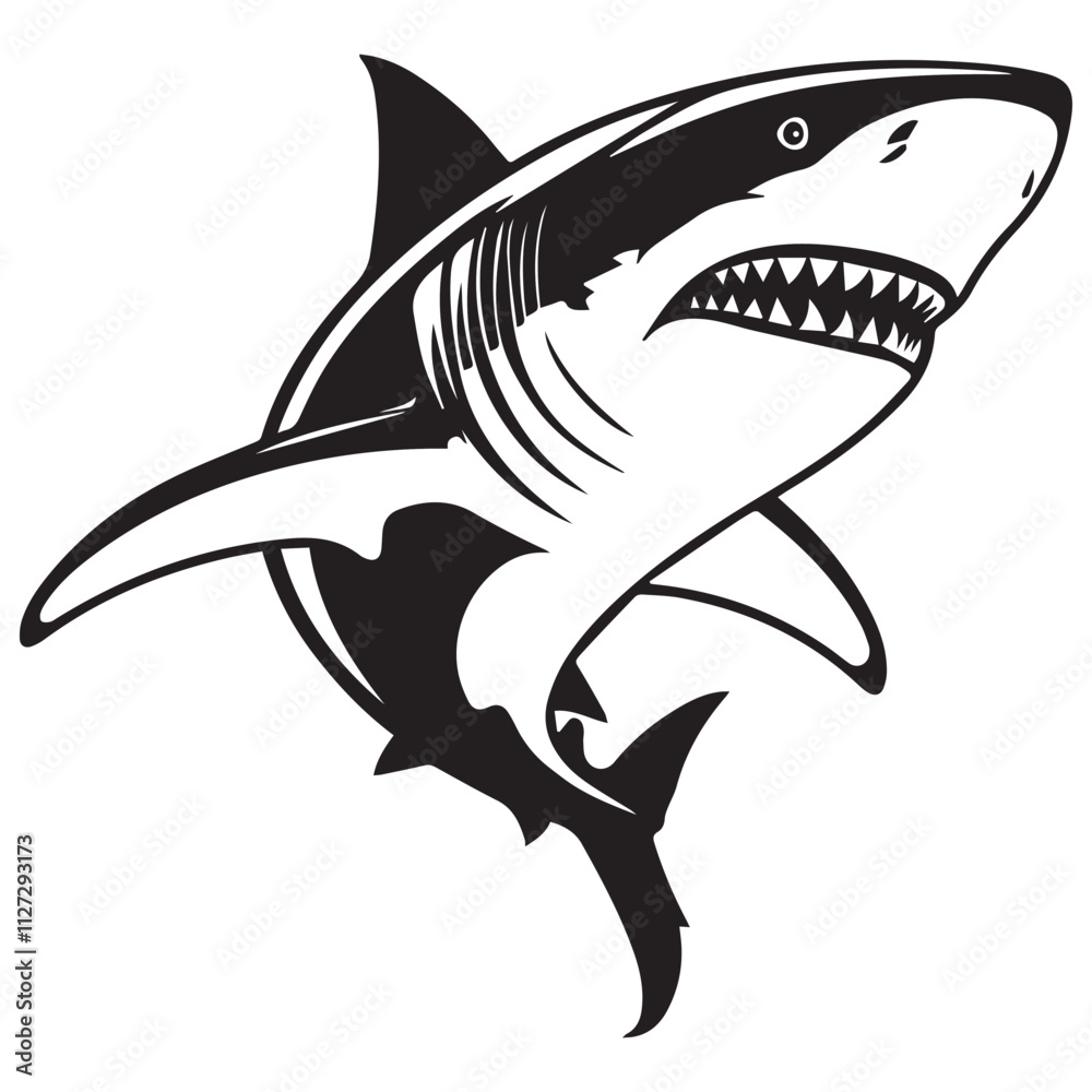 Obraz premium Creative black and white animal vector 