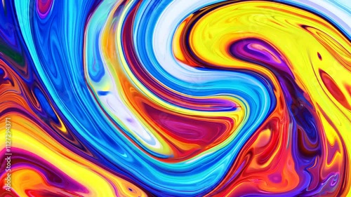 Wallpaper Mural Bright abstract colorful swirl Torontodigital.ca