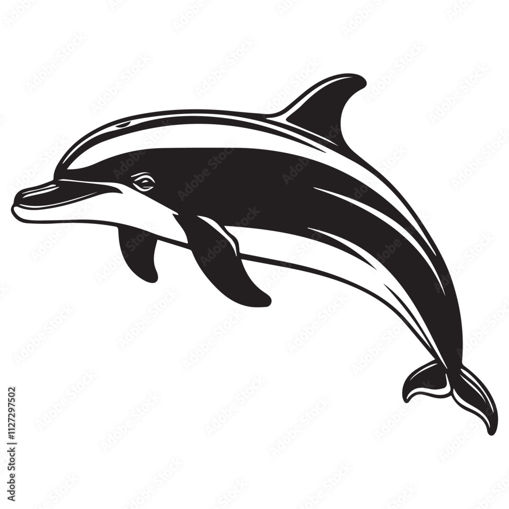 Creative black and white animal vector 