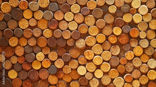 Plakat Wine corks background horizontal