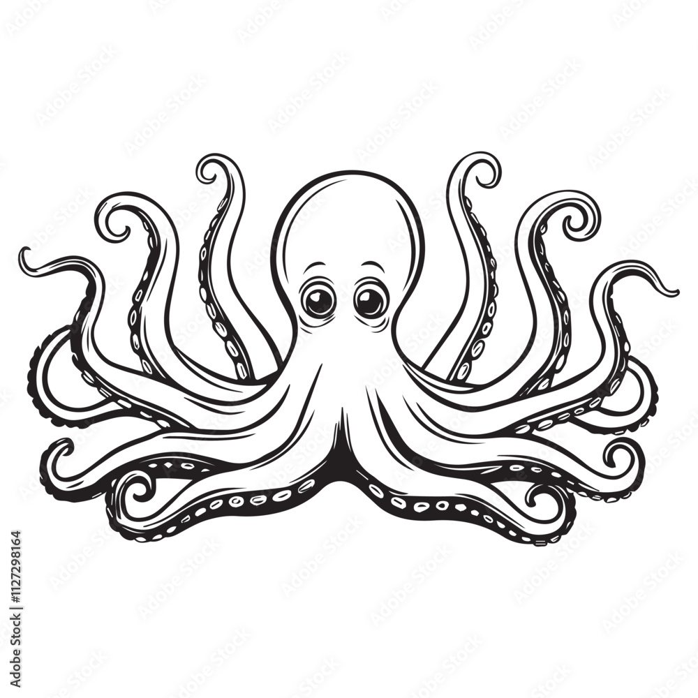 Creative black and white animal vector Creative black and white animal vector