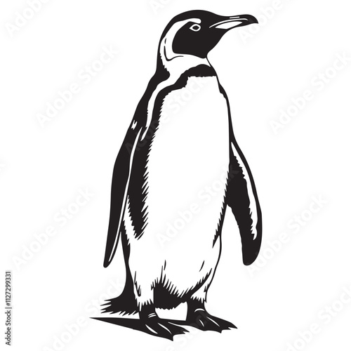 Creative black and white animal vector 