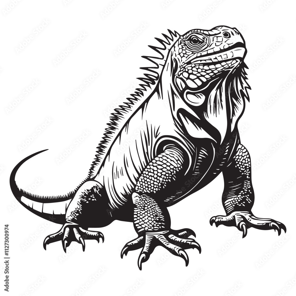 Obraz premium Creative black and white animal vector 
