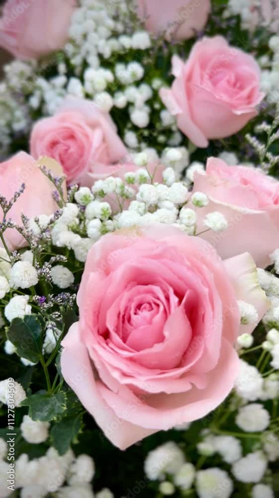 A beautiful red rose in full bloom, surrounded by blurred greenery. The delicately layered petals reveal bright, warm colors, with natural gradations. A beautiful red rose in full bloom, surrounded by blurred greenery. The delicately layered petals reveal bright, warm colors, with natural gradations.