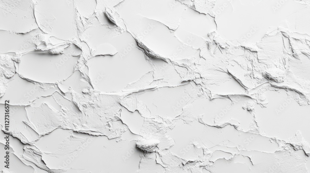 Textured white cement wall surface with rough grain details for background design and architectural applications Textured white cement wall surface with rough grain details for background design and architectural applications