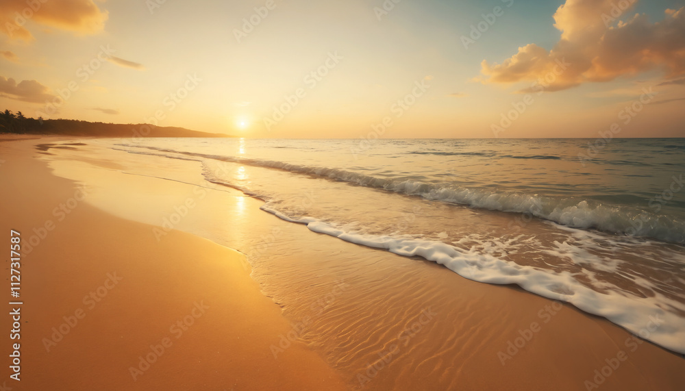 sunset on the beach