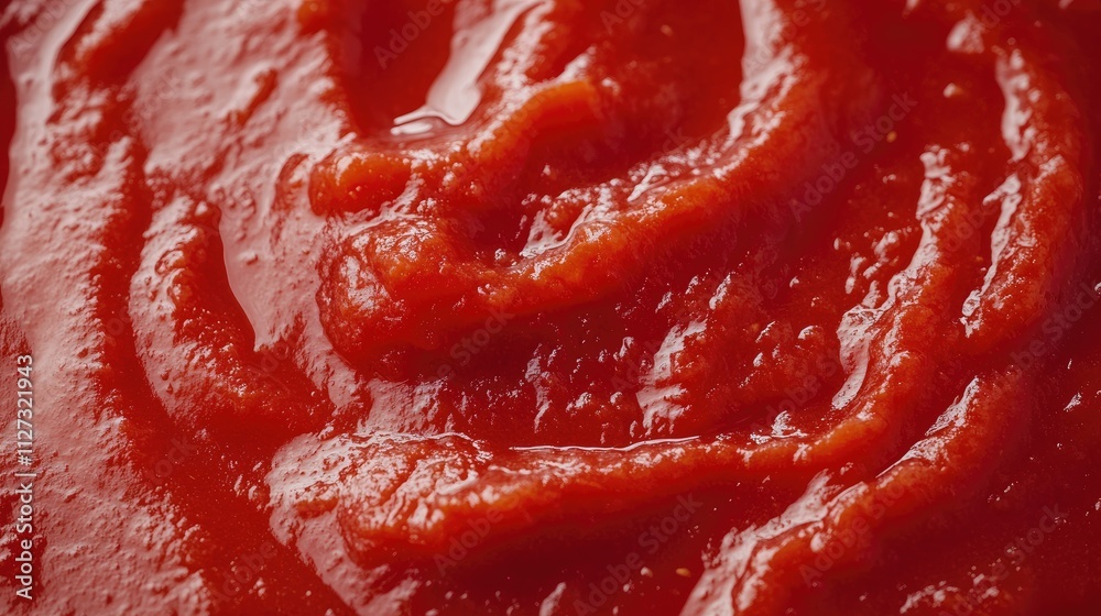 Rich tomato sauce passata with fresh basil and garlic ideal for pasta dishes and Italian cuisine preparation Rich tomato sauce passata with fresh basil and garlic ideal for pasta dishes and Italian cuisine preparation