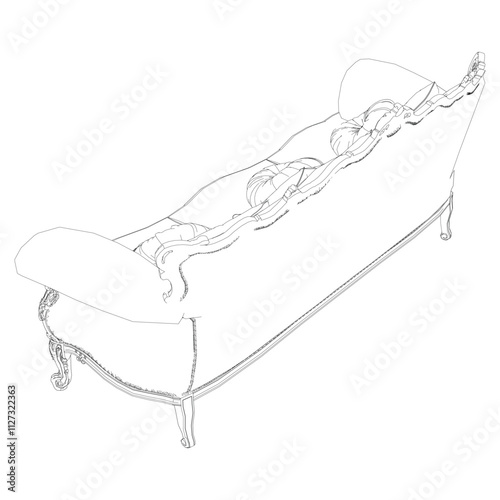 Sofa outline vector collection. Elegant line art designs for contemporary living spaces. Ideal for interior design projects.