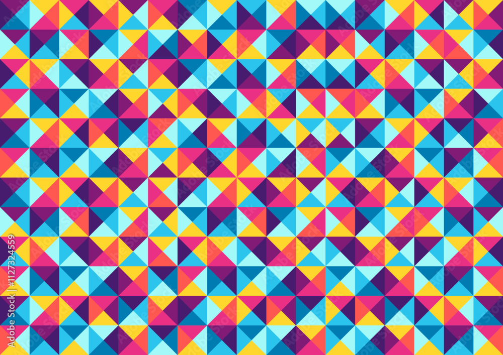 Triangle seamless pattern. Abstract geometric polygonal image. Triangle seamless pattern. Abstract geometric polygonal image.