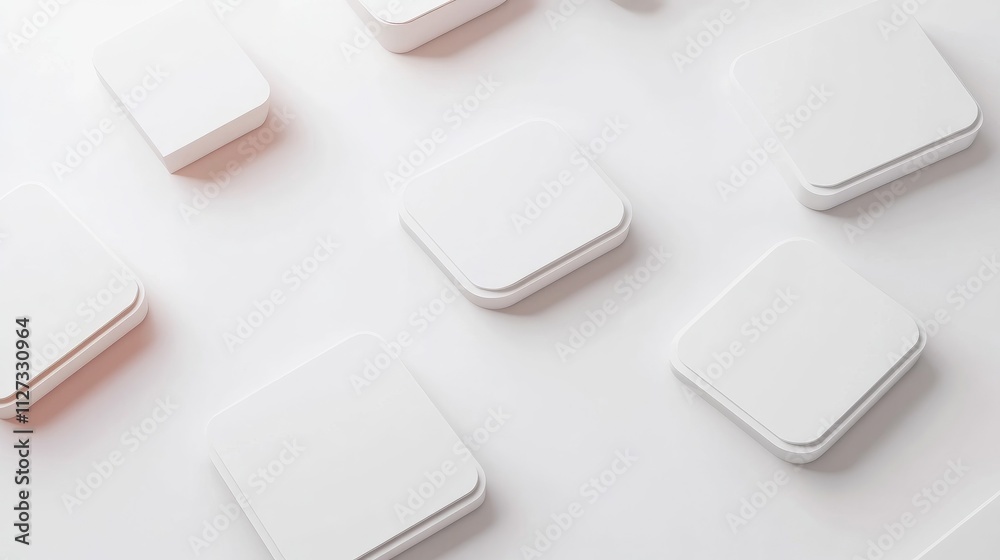 Conceptual visualization of diverse opinions represented by blank dialog boxes on a clean white background for creative brainstorming ideas Conceptual visualization of diverse opinions represented by blank dialog boxes on a clean white background for creative brainstorming ideas