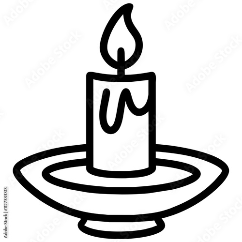 Icon of a Candle Holder
