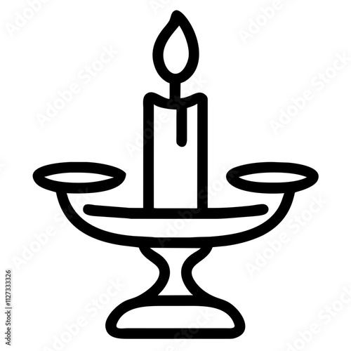 Icon of a Candle Holder
