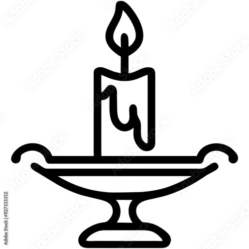 Icon of a Candle Holder
