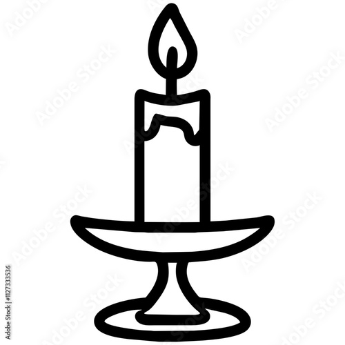 Icon of a Candle Holder
