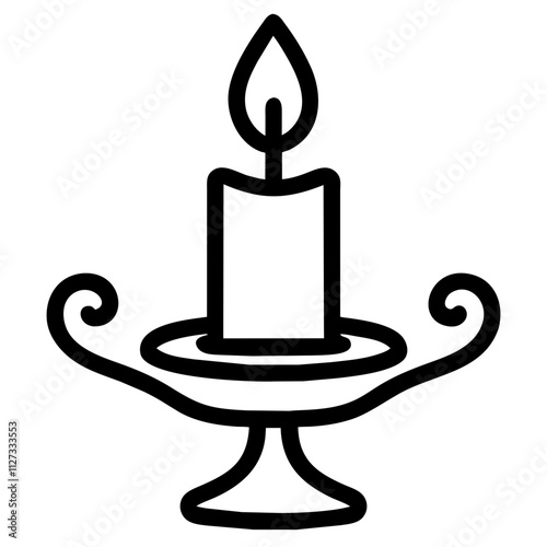 Icon of a Candle Holder
