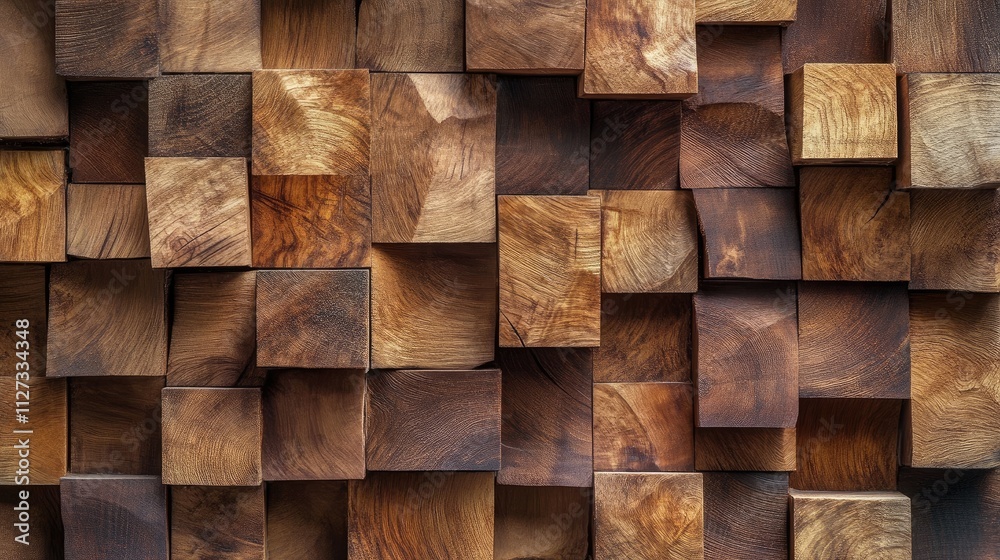 Natural Wooden Block Pattern Textured Background for Crafting and Home Decor Applications Natural Wooden Block Pattern Textured Background for Crafting and Home Decor Applications