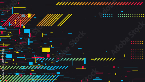Technology background. Modern cyberpunk poster. Vector illustration