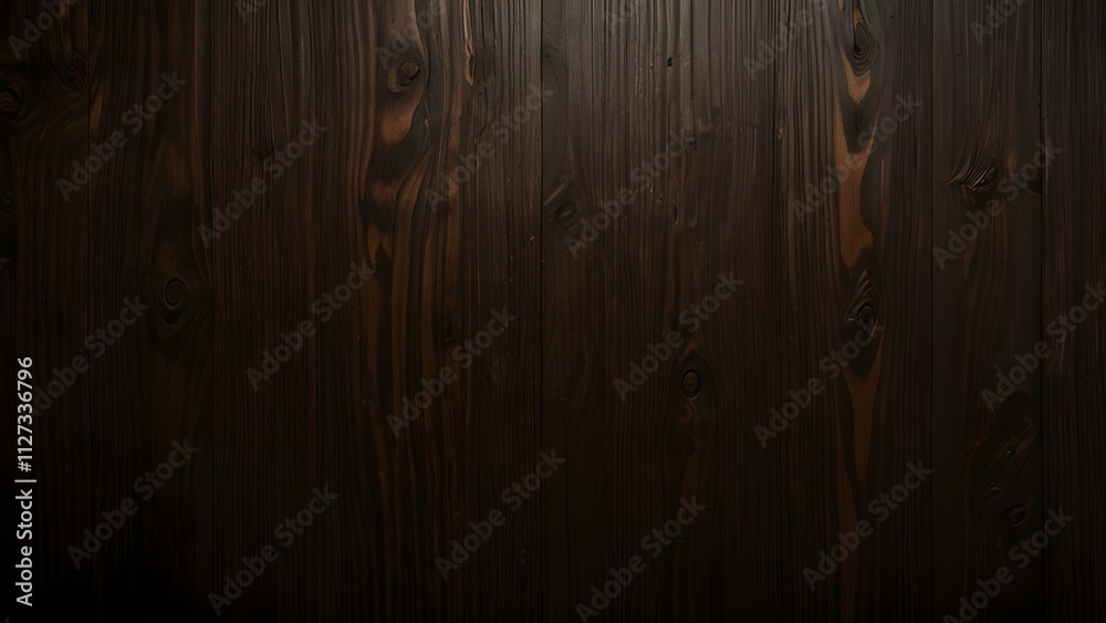 Obraz premium Dark brown wood material background texture, table or floor pattern backdrop