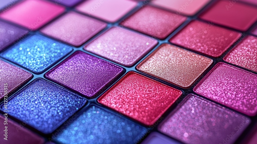 Vibrant Palette of Shimmering Eyeshadows Showcasing Rich Textures and Alluring Colors Vibrant Palette of Shimmering Eyeshadows Showcasing Rich Textures and Alluring Colors