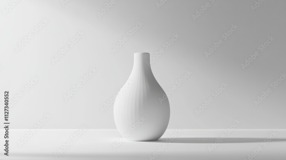 Blank white gradient background with product display. White backdrop or empty studio with room floor. 3D rendering. Blank white gradient background with product display. White backdrop or empty studio with room floor. 3D rendering.