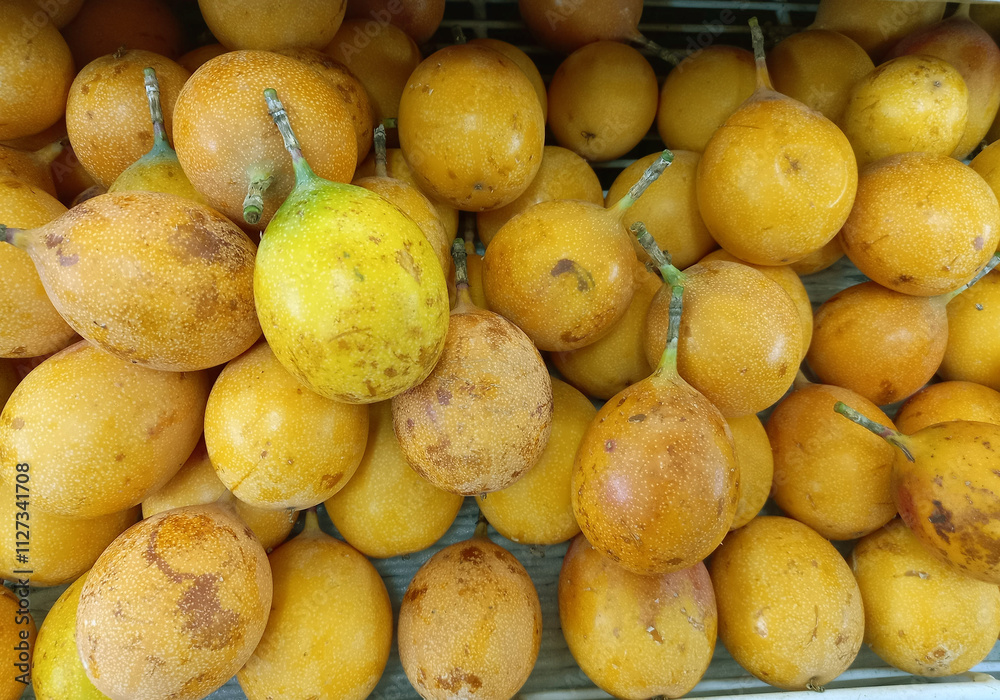 LOTS OF GRANADILLAS IN THE SUPERMARKET LOTS OF GRANADILLAS IN THE SUPERMARKET