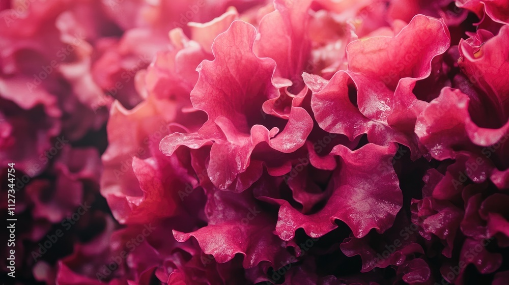 Red Coral Lettuce Close-Up Fresh Hydroponic Vegetables Healthy Organic Farming Concept Natural Food Background Red Coral Lettuce Close-Up Fresh Hydroponic Vegetables Healthy Organic Farming Concept Natural Food Background