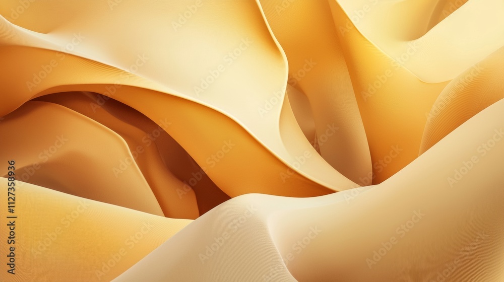 Creating smooth golden waves, the elegant and luxurious abstract background exudes sophistication and modernity, making it ideal for high-end design projects and artistic expressions Creating smooth golden waves, the elegant and luxurious abstract background exudes sophistication and modernity, making it ideal for high-end design projects and artistic expressions