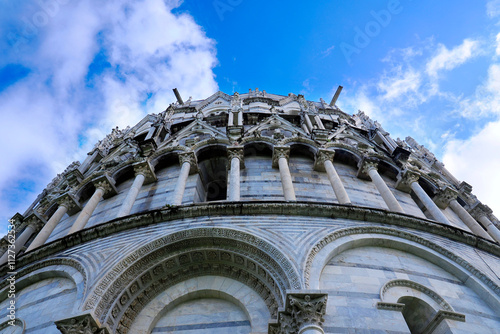Obraz na płótnie Tuscany Pisa Square of Miracles Baptistery w salonie