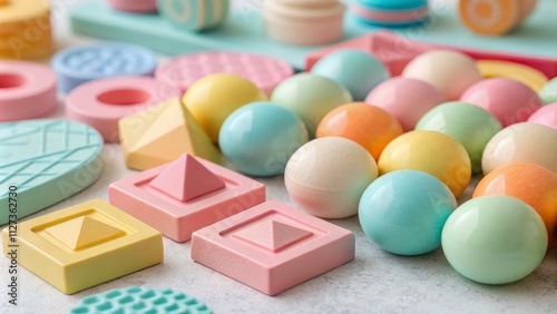 Pastel Geometric Shapes and...