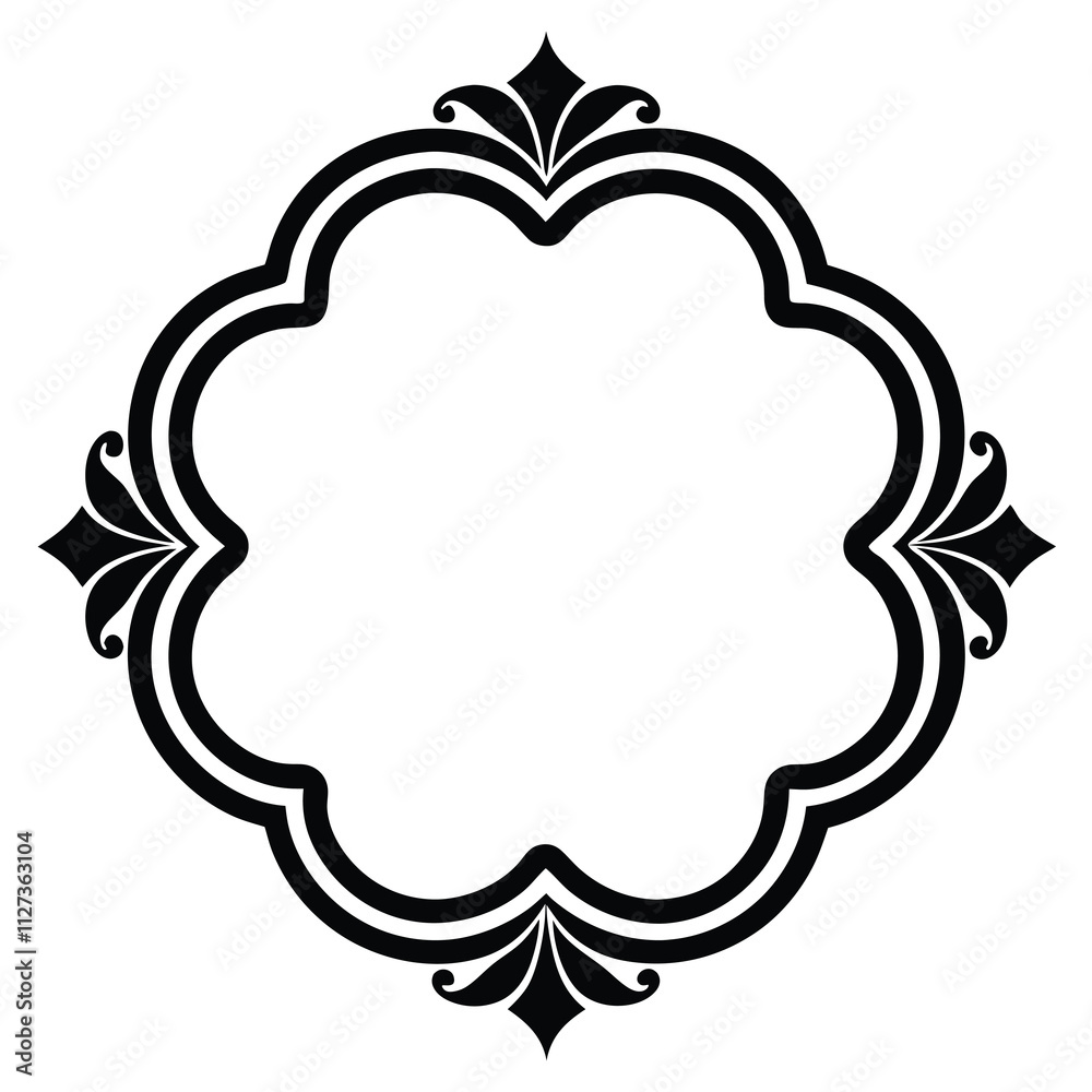 Decorative Frame Border Design with Ornament, Easily Editable Vector File MiLon Graphic Decorative Frame Border Design with Ornament, Easily Editable Vector File MiLon Graphic