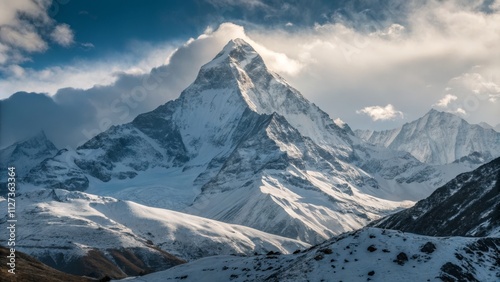 Majestic Himalayan Peak Sno...