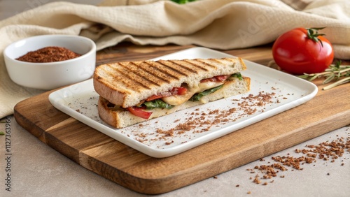 Grilled Tomato Mozzarella S...