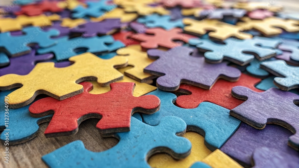 Colorful Jigsaw Puzzle Pieces Close-up Abstract Concept of Unity, Teamwork, and Problem Solving, puzzle,jigsaw Colorful Jigsaw Puzzle Pieces Close-up Abstract Concept of Unity, Teamwork, and Problem Solving, puzzle,jigsaw
