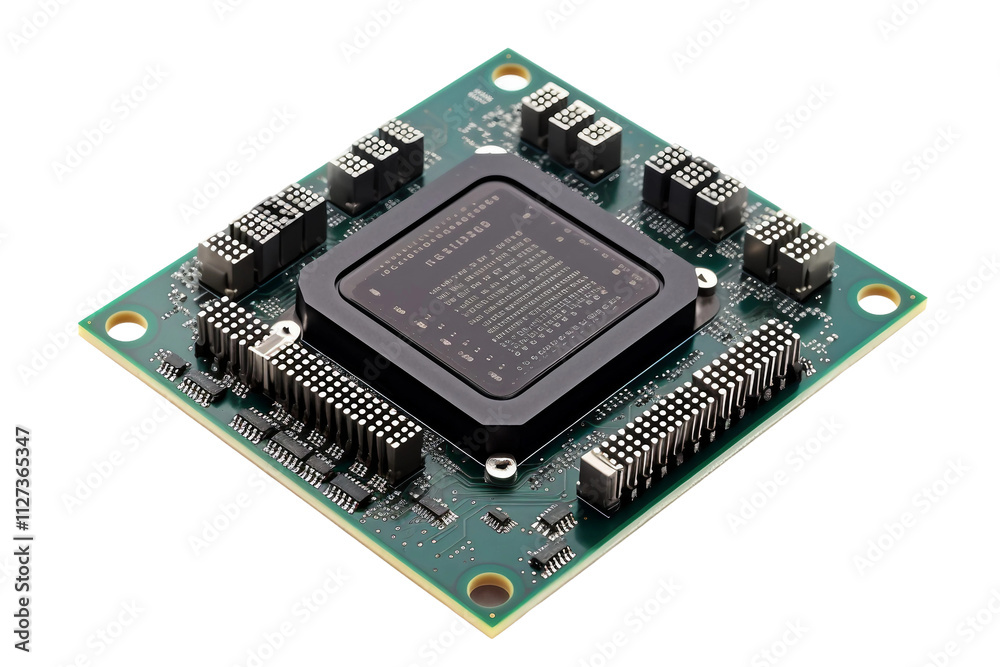 Intel Core Processor Unit Isolated on transparent background - Generative AI Intel Core Processor Unit Isolated on transparent background - Generative AI