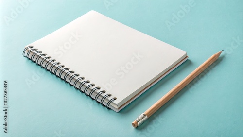 Blank Spiral Notebook and P...