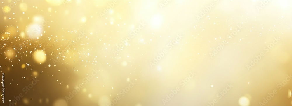 A shimmering golden background with soft light and sparkles, ideal for celebrations.