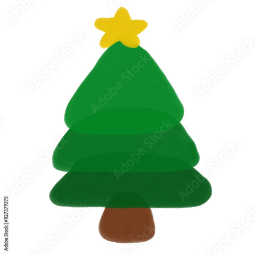 christmas tree on white