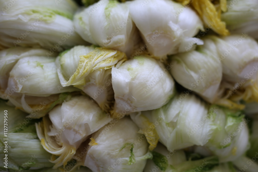 Napa cabbage salted for Korean kimjang Napa cabbage salted for Korean kimjang