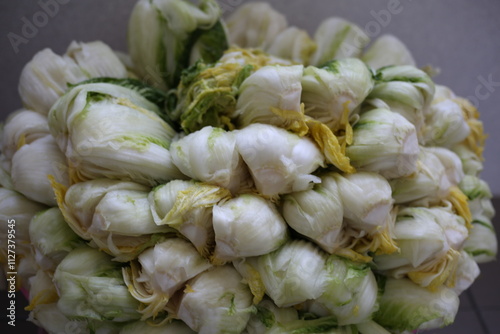 Napa cabbage salted for Korean kimjang
