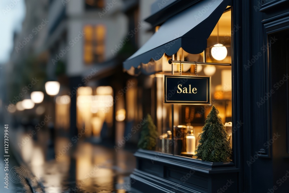 Obraz premium A store front with a sign that says Sale