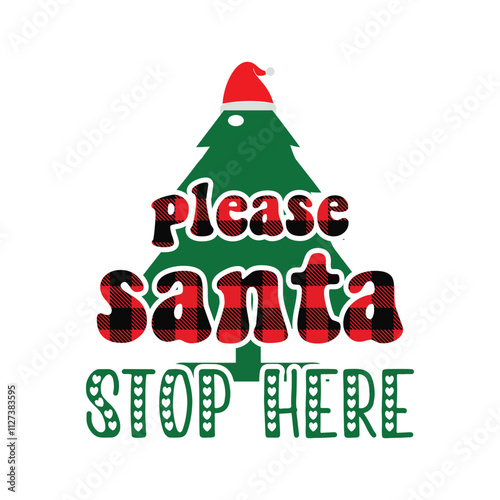 
A festive Christmas T-shirt design featuring a cheerful mix of holiday elements. Think Santa hats, snowflakes, candy canes, Christmas trees, and a warm "Merry Christmas" greeting in bold, 