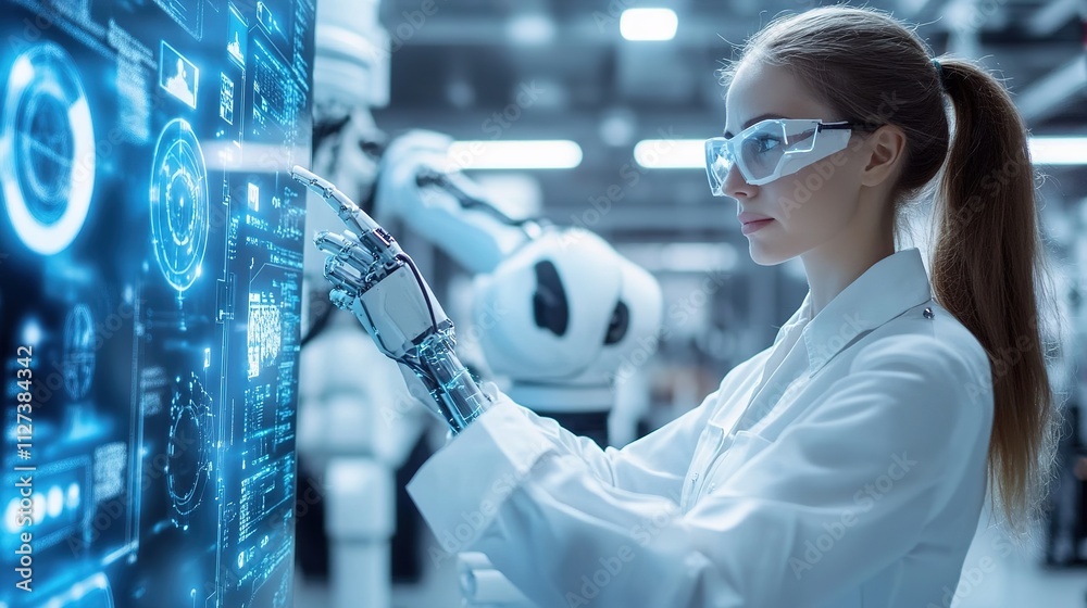 Managers implementing new technology to improve workplace efficiency. Managers implementing new technology to improve workplace efficiency.