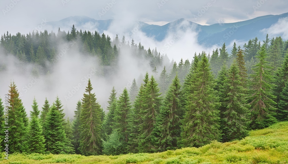 Misty Fir Forest A Serene Landscape Captured in , Showcasing the Enchanting Beauty of Natures Lush Greenery and Ethereal Fog, Perfect for Nature Lovers and Outdoor Enthusiasts. Misty Fir Forest A Serene Landscape Captured in , Showcasing the Enchanting Beauty of Natures Lush Greenery and Ethereal Fog, Perfect for Nature Lovers and Outdoor Enthusiasts.