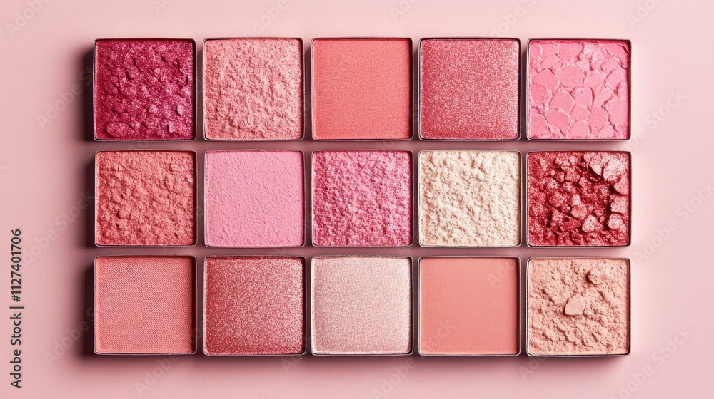 Fototapeta premium Vibrant Collection of Various Shades of Pink in Artistic Arrangement for Creative Inspiration