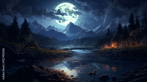 A river of moonlight flows through the night, guiding us into the arms of a hopeful 2025.